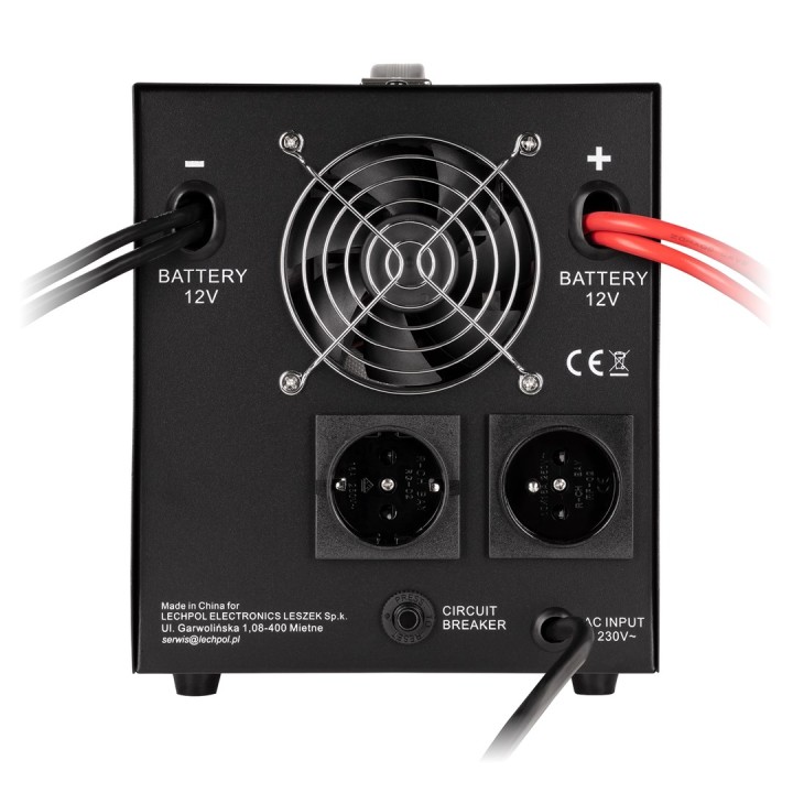 KEMOT PROsinus-2000 Unità di alimentazione di emergenza – invertitore a onda sinusoidale pura con funzione di ricarica 12V 230V 