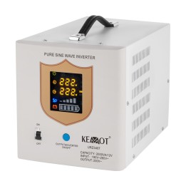 KEMOT PROsinus-2000 Unità di alimentazione di emergenza – invertitore a onda sinusoidale pura con funzione di ricarica 12V 230V 