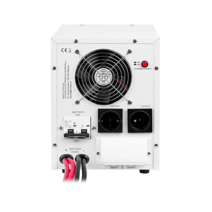KEMOT PROsinus-2200 alimentatore di emergenza – inverter a onda sinusoidale pura con funzione di ricarica 12V 230V 2200VA/1600W