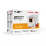 KEMOT PROsinus-2200 alimentatore di emergenza – inverter a onda sinusoidale pura con funzione di ricarica 12V 230V 2200VA/1600W