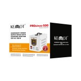KEMOT PROsinus-500 Alimentatore di emergenza – invertitore a onda sinusoidale pura con funzione di ricarica 12V 230V 500VA/300W