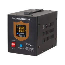 KEMOT PROsinus-800 alimentatore di emergenza – inverter a onda sinusoidale pura con funzione di ricarica 12V 230V 800VA/500W – n
