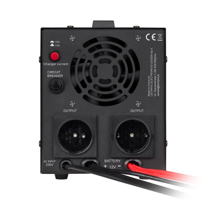 KEMOT PROsinus-800 alimentatore di emergenza – inverter a onda sinusoidale pura con funzione di ricarica 12V 230V 800VA/500W – n
