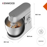 Kenwood Chef XL Impastatrice 1200 W Argento