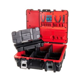 Keter 237003 Case per attrezzi guscio rigido nero rosso