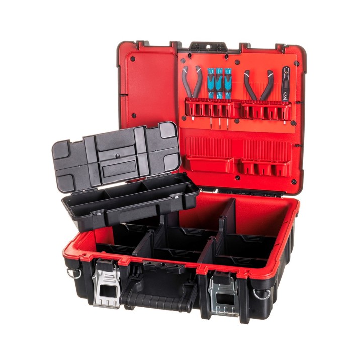 Keter 237003 Case per attrezzi guscio rigido nero rosso