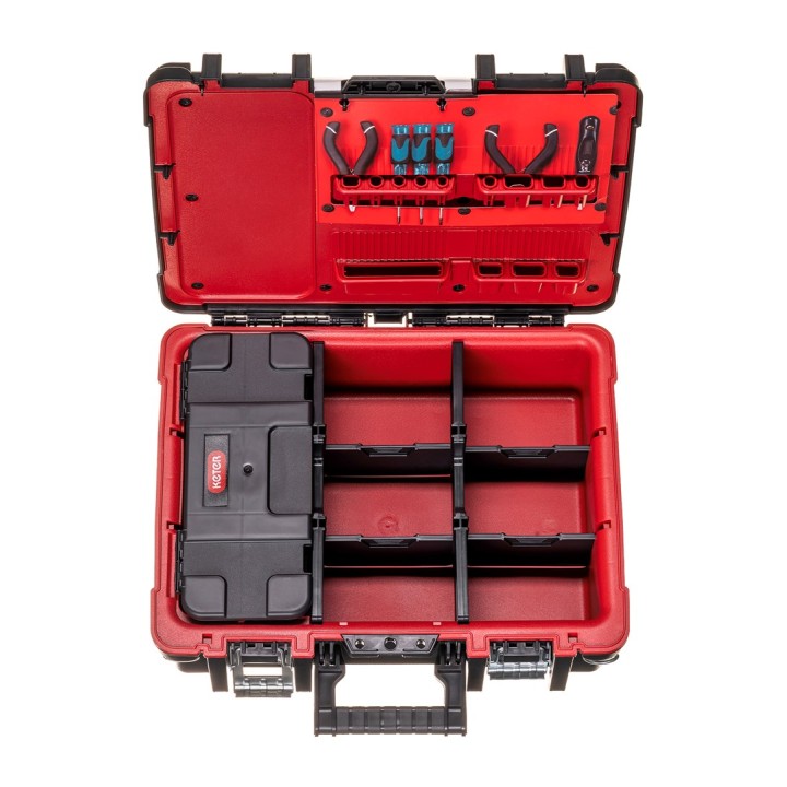 Keter 237003 Case per attrezzi guscio rigido nero rosso