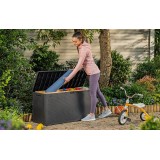 Keter 249384 Scatola di stoccaggio rettangolare in resina grigio chiaro