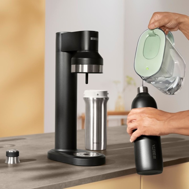 Brita sodaTRIO Bottiglia (1 l, nero)