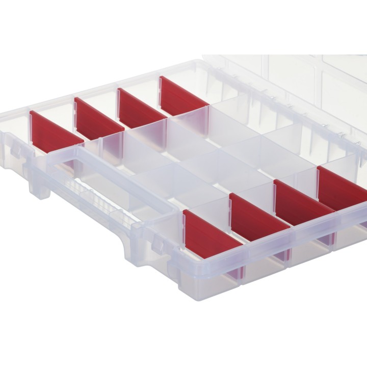 Cassone utensili KETER Stack'N'Roll (17210831/253380) con 3 organizzatori nero