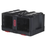 Cassone utensili KETER Stack'N'Roll (17210831/253380) con 3 organizzatori nero