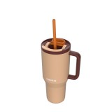 Tazza termica con cannuccia telescopica Kambukka Rio Tumbler 950ml sogno di mandorla