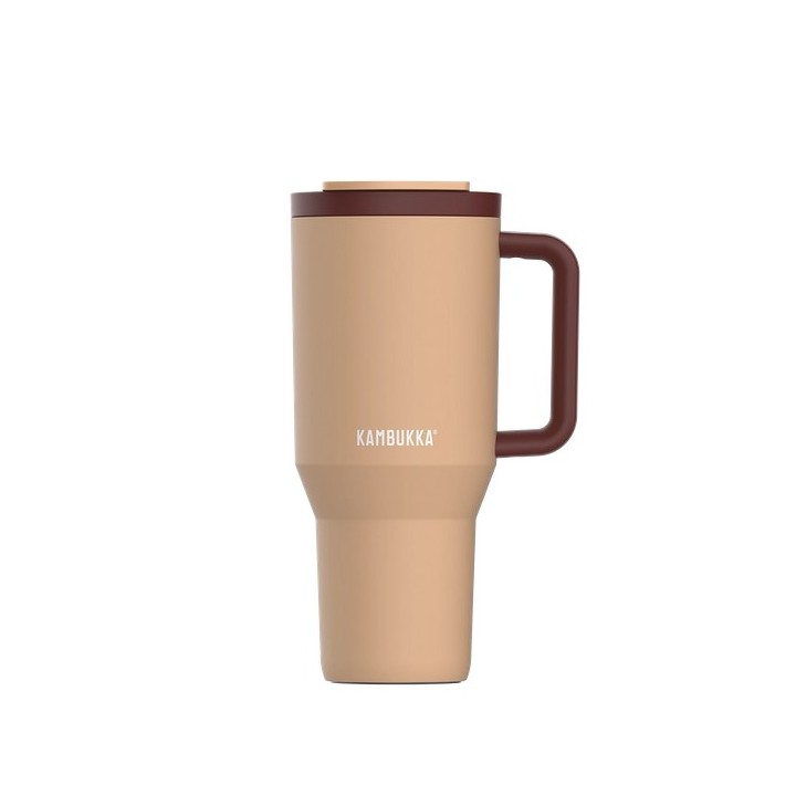 Tazza termica con cannuccia telescopica Kambukka Rio Tumbler 950ml sogno di mandorla