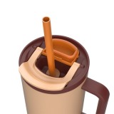 Tazza termica con cannuccia telescopica Kambukka Rio Tumbler 950ml sogno di mandorla