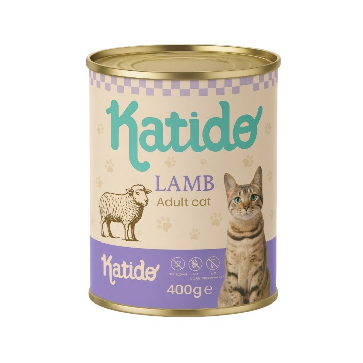 KATIDO Agnello - cibo umido per gatti - 400g