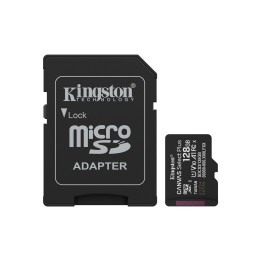 Kingston Technology 128GB microSDXC Canvas Select Plus Gen3 150MB/s A1 Scheda + Adattatore