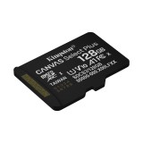 Kingston Technology 128GB microSDXC Canvas Select Plus Gen3 150MB/s A1 Scheda + Adattatore