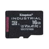 Kingston Technology 16GB microSDHC Scheda industriale C10 A1 pSLC + Adattatore SD