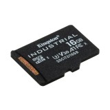 Kingston Technology 16GB microSDHC Scheda industriale C10 A1 pSLC + Adattatore SD