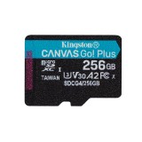 Kingston Technology 256GB microSDXC Canvas Go Plus Gen4 200MB/s A2 U3 V30 Scheda + Adattatore