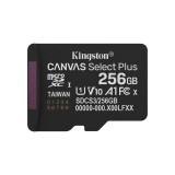Kingston Technology 256GB microSDXC Canvas Select Plus Gen3 150MB/s A1 Scheda + adattatore