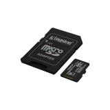 Kingston Technology 64GB microSDXC Canvas Select Plus Gen3 100MB/s A1 Scheda + Adattatore