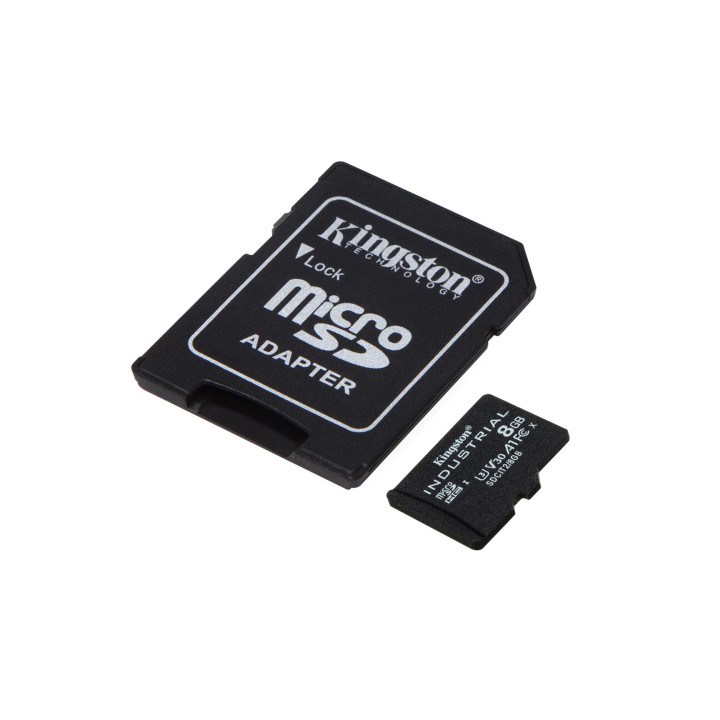 Kingston Technology 8GB microSDHC Scheda industriale C10 A1 pSLC + Adattatore SD