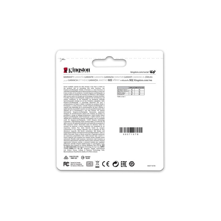 Kingston Technology DataTraveler 256GB Micro 200MB/s Metallo USB 3.2 Gen 1