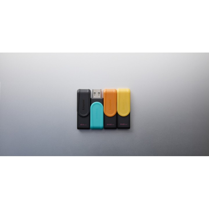 Kingston Technology DataTraveler 64GB Portatile USB 3.2 Gen 1 Exodia S (nero/nero)