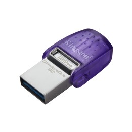 Kingston Technology DataTraveler microDuo 3C USB chiavetta USB 64 GB USB Type-A / USB Type-C 3.2 Gen 1 (3.1 Gen 1) Viola Acciaio