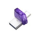 Kingston Technology DataTraveler microDuo 3C USB chiavetta USB 64 GB USB Type-A / USB Type-C 3.2 Gen 1 (3.1 Gen 1) Viola Acciaio