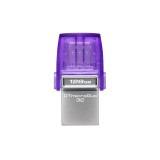 Kingston Technology DataTraveler microDuo 3C USB chiavetta USB 64 GB USB Type-A / USB Type-C 3.2 Gen 1 (3.1 Gen 1) Viola Acciaio
