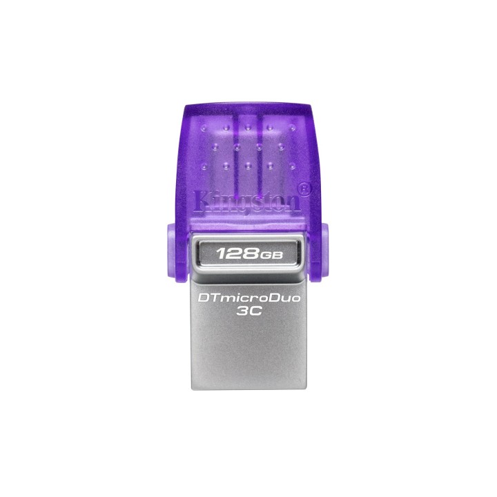 Kingston Technology DataTraveler microDuo 3C USB chiavetta USB 64 GB USB Type-A / USB Type-C 3.2 Gen 1 (3.1 Gen 1) Viola Acciaio