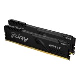 Kingston Technology FURY Beast 16GB 3200MT/s DDR4 CL16 DIMM (Kit di 2) Nero