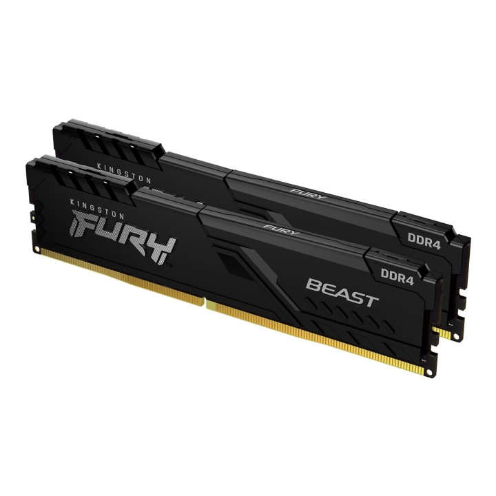Kingston Technology FURY Beast 16GB 3200MT/s DDR4 CL16 DIMM (Kit di 2) Nero