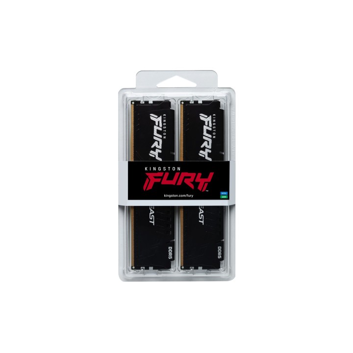 Kingston Technology FURY Beast 32GB 6000MT/s DDR5 CL36 DIMM (Kit di 2) Nero EXPO