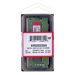 Kingston Technology ValueRAM KVR32S22S8/8 modulo di memoria 8 GB 1 x 8 GB DDR4 3200 MHz