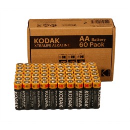 Kodak XTRALIFE Batteria alcalina AA (confezione da 60)