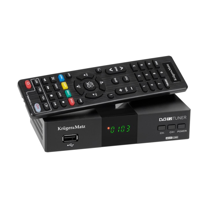 Kruger&Matz DVB-T2 H.265 HEVC Sintonizzatore KM0550D