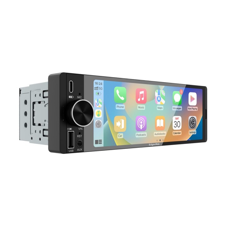 Kruger&Matz KM2016 1DIN CarPlay/AndroidAuto Autoradio