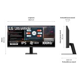 LG 29U511A-B monitor per computer 73.7 cm (29 ) 2560 x 1080 pixel WFHD LCD nero