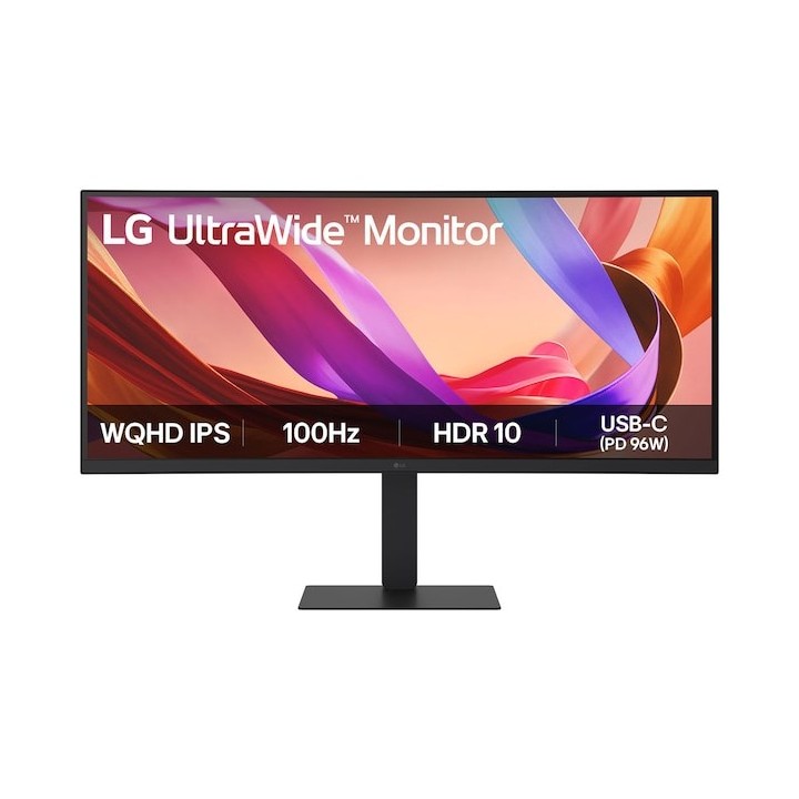 LG 34 21:9 UltraWide WQHD (3440x1440) IPS Monitor HDR10 con sRGB 99% (Tipico) Connettività All-in-one USB-C