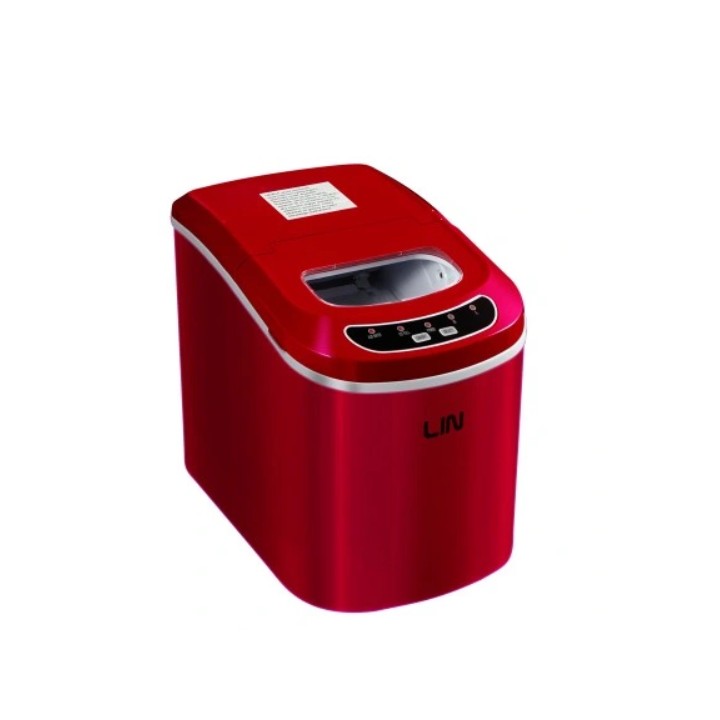 Produttore di cubetti di ghiaccio portatile LIN ICE PRO-R12 rosso