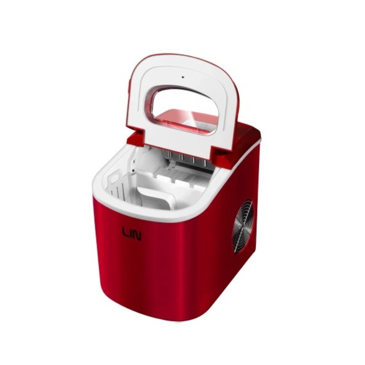 Produttore di cubetti di ghiaccio portatile LIN ICE PRO-R12 rosso