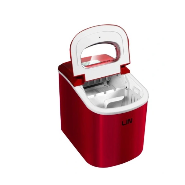 Produttore di cubetti di ghiaccio portatile LIN ICE PRO-R12 rosso