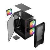 Logic ARYA ARGB MINIDI USB 3.0 case nero
