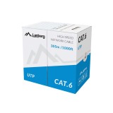 LANBERG CAVO UTP CAT.6 305M FILO CU GRIGIO