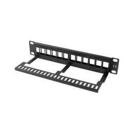 LANBERG PANNELLO DI PERMUTAZIONE VUOTO 12 PORTE 1U 10 NERO