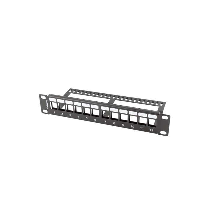 LANBERG PANNELLO DI PERMUTAZIONE VUOTO 12 PORTE 1U 10 NERO