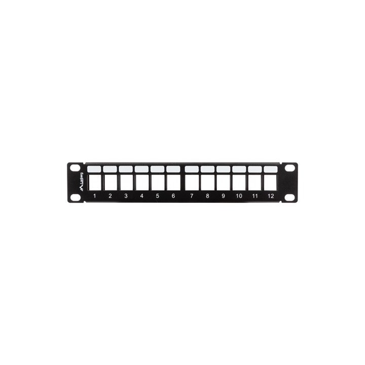 LANBERG PANNELLO DI PERMUTAZIONE VUOTO 12 PORTE 1U 10 NERO